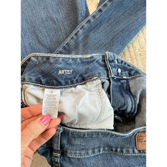 American Eagle Jeans Stretch "Artist" | Size "8 Short" | Style #7138 - Picture 3 of 4